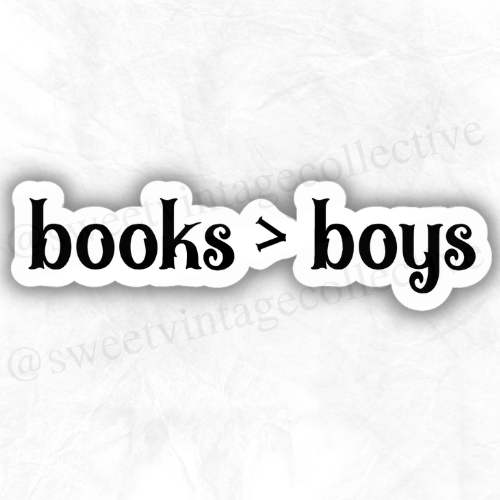 Books are greater than Boys