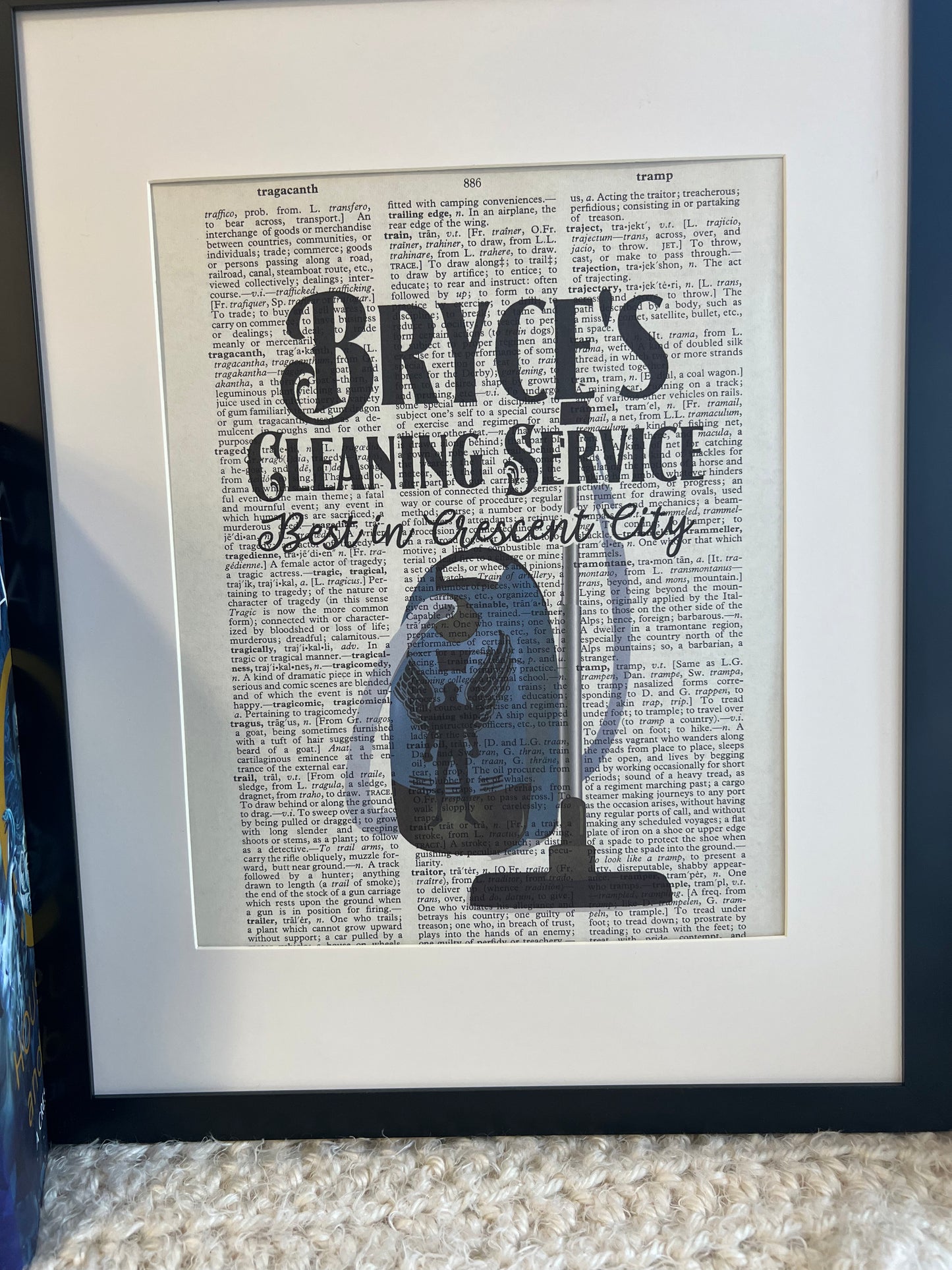 Bryce’s Cleaning Service Vintage Dictionary Print