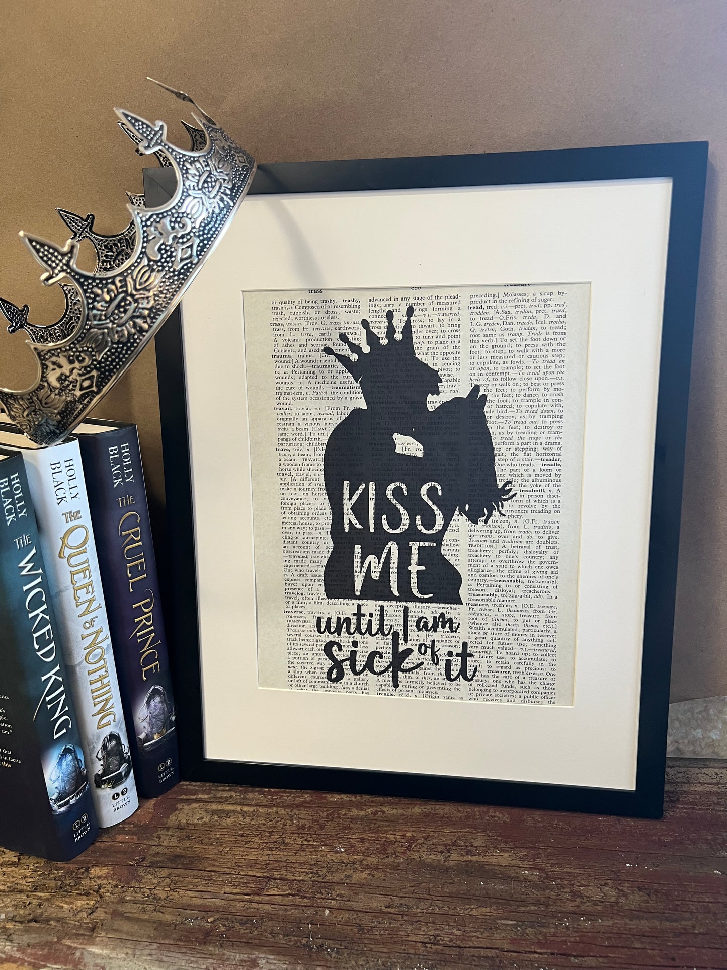 Kiss Me Until I Am Sick Of It Dictionary Print