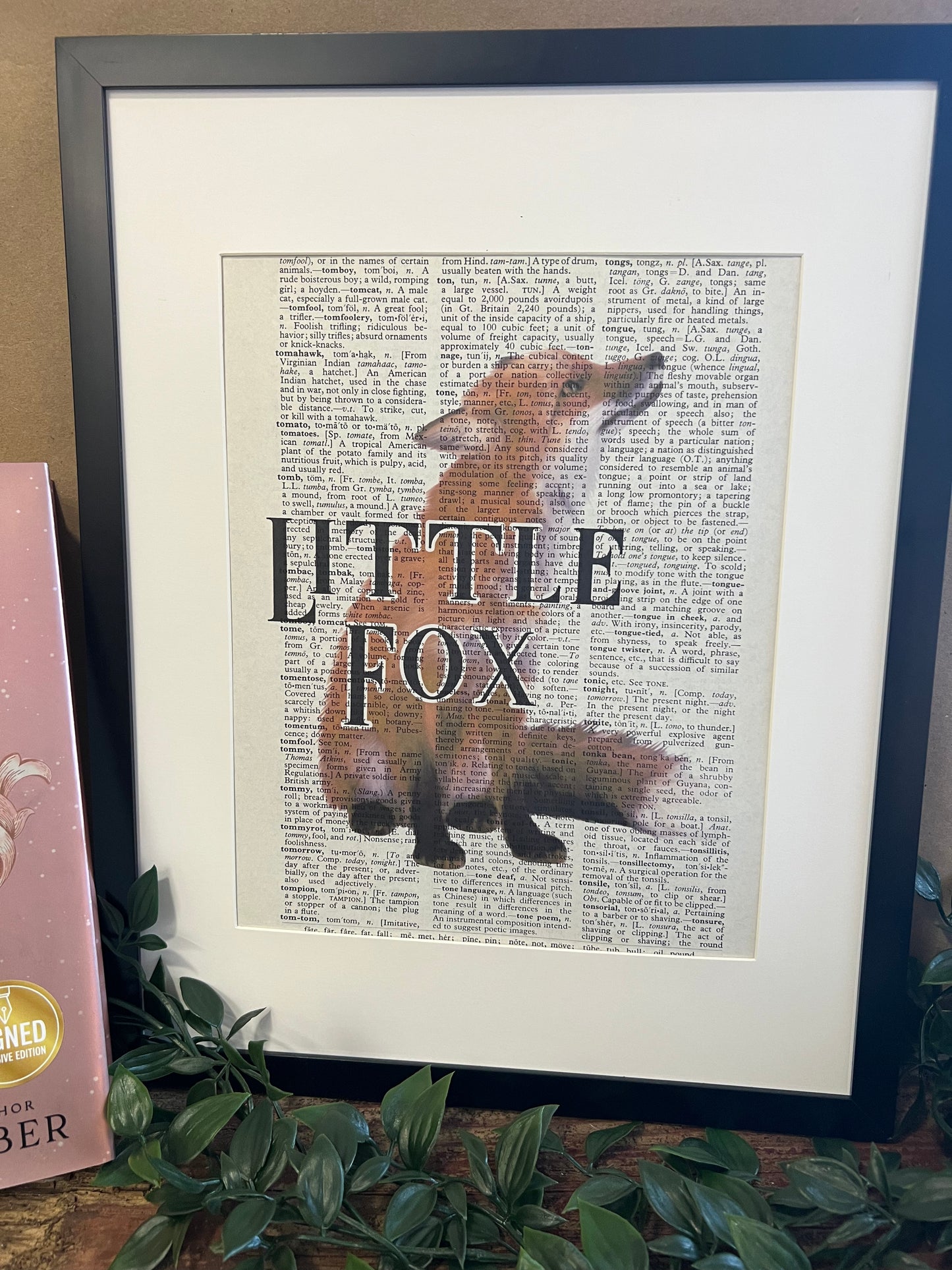 Little Fox Vintage Dictionary Print