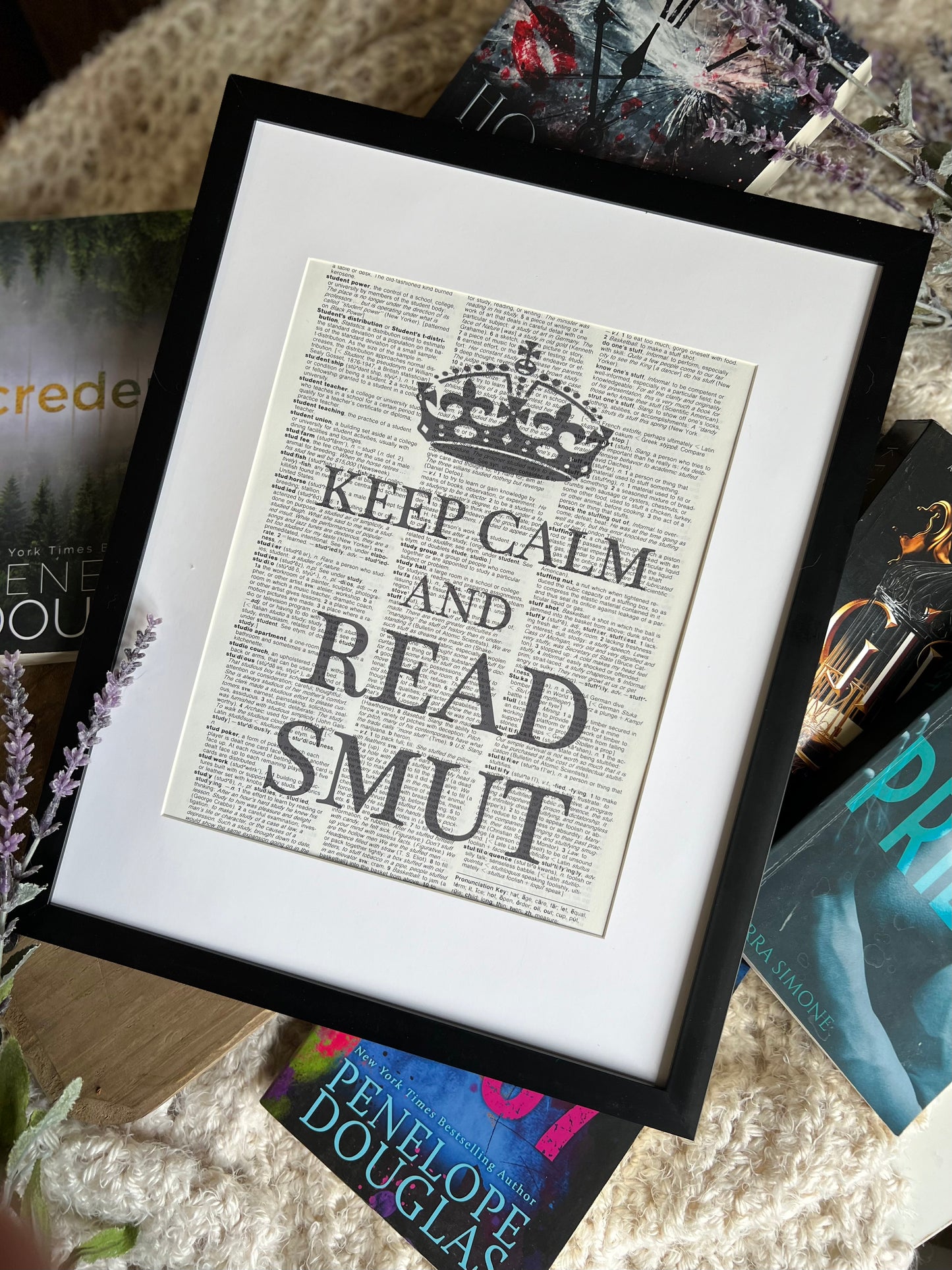 Keep Calm and Read Smut Vintage Dictionary Print
