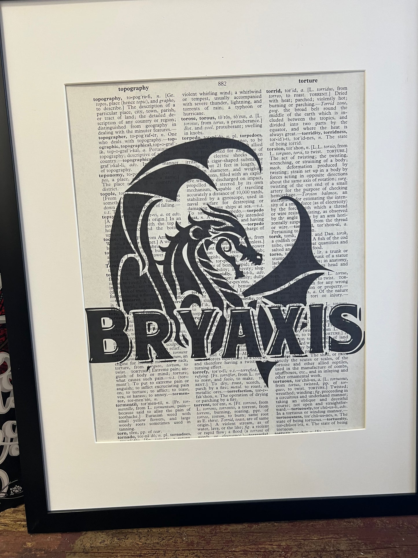 Bryaxis Vintage Dictionary Print