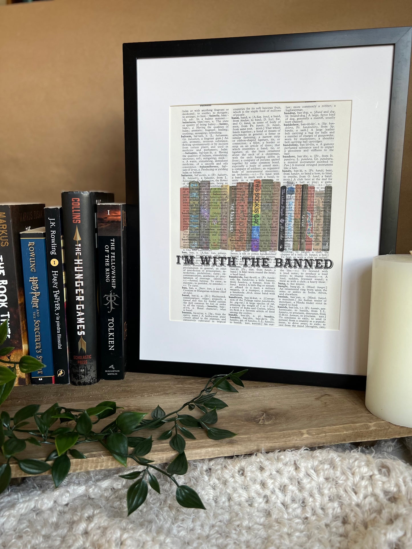 I’m With The Banned Vintage Dictionary Print