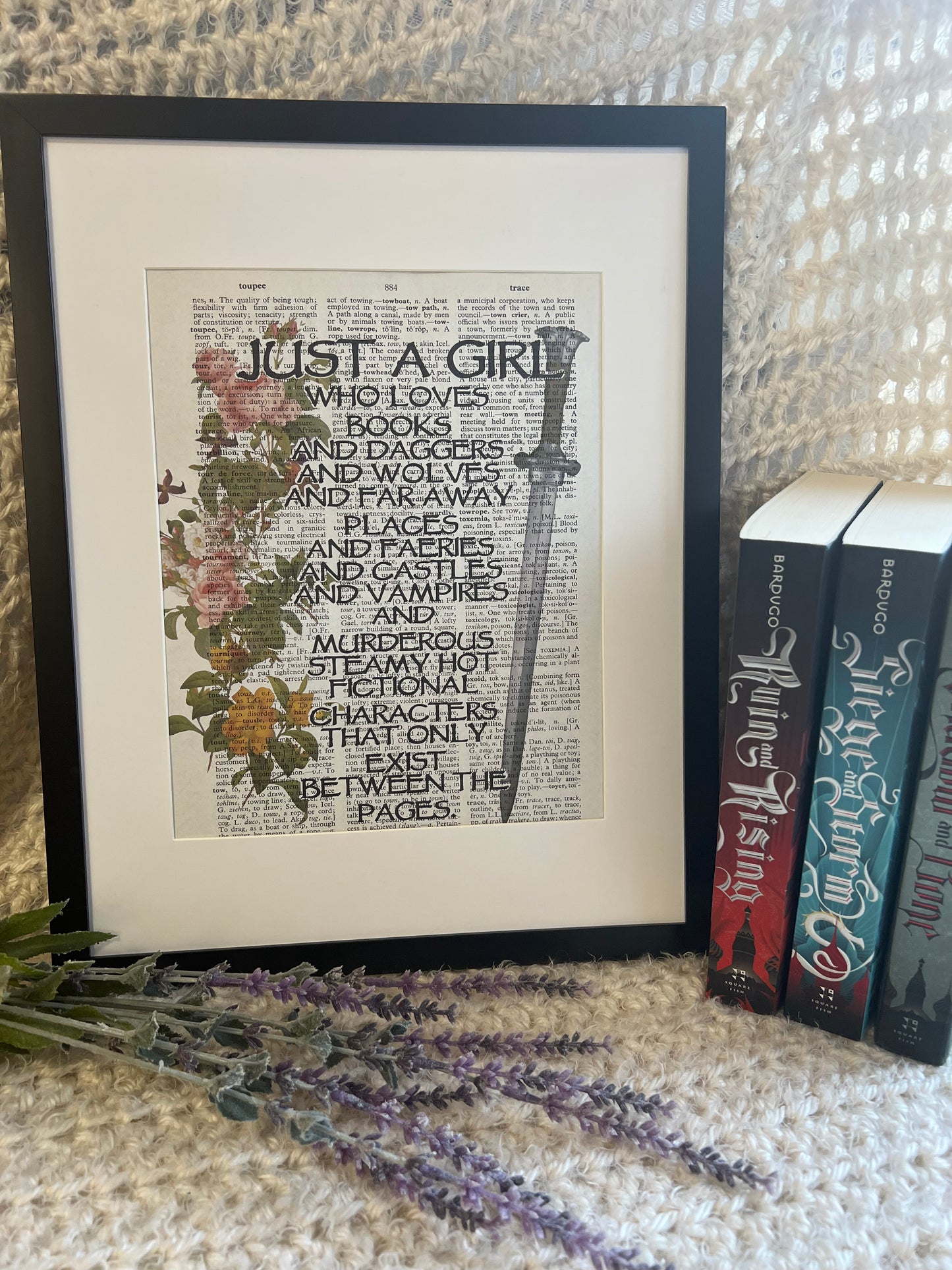 Just a Girl Vintage Dictionary Print