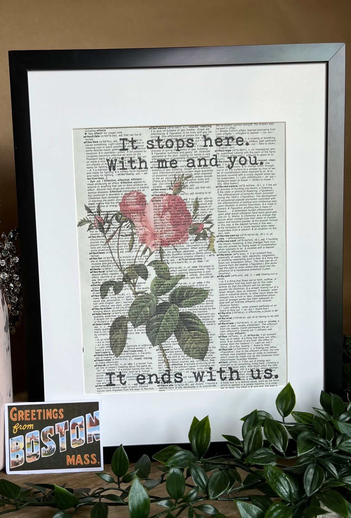 It Ends With Us Vintage Dictionary Print